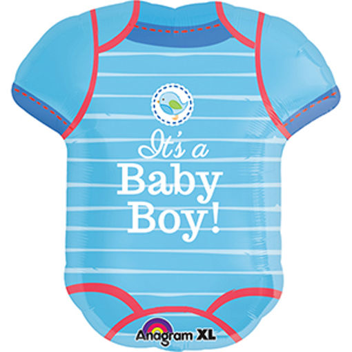 Picture of SUPERSHAPE BABY SHOWER WITH LOVE BOY FOIL BALLOON - 55X 60 C